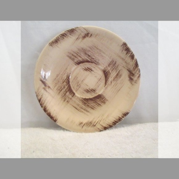 Vintage Barkwood Vernonware Coffee Cup & Saucer 1950’s California USA Pottery - Picture 2 of 9